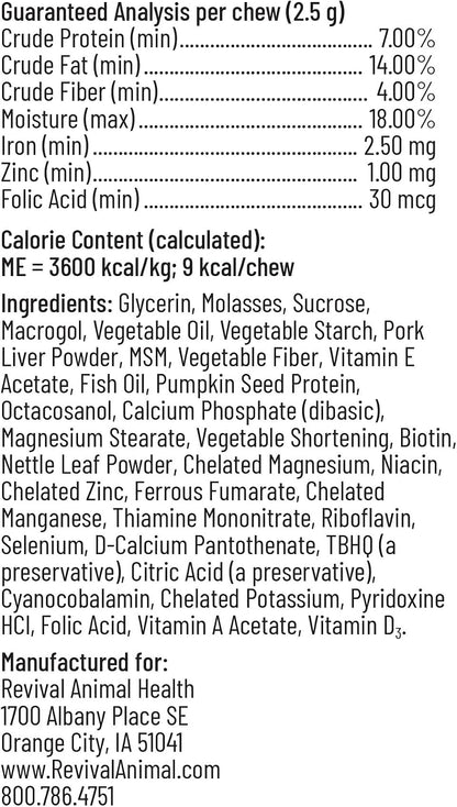 Breeder's Edge Oxy Mate Prenatal Supplements for Dogs & Cats, 60 Soft Chews