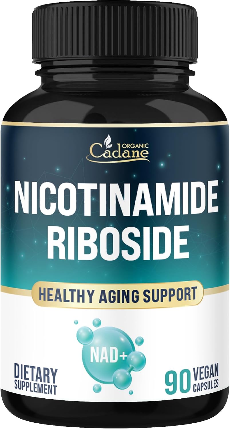 Organic Cadane Nicotinamide Riboside Supplement | Cellular Health Support | Vegan, Non-GMO – 90 Capsules - görsel 1