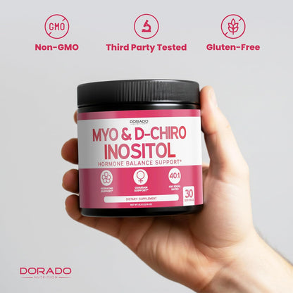 Myo-Inositol & D-Chiro Inositol Supplement Powder (2050 mg per Serving, 40:1 Ratio)