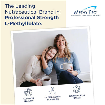 MethylPro B Complex + L-Methylfolate 10 mg - Bio-available Methylated Vitamin Blend - Supports Energy and Psychological Function - 30 Capsules
