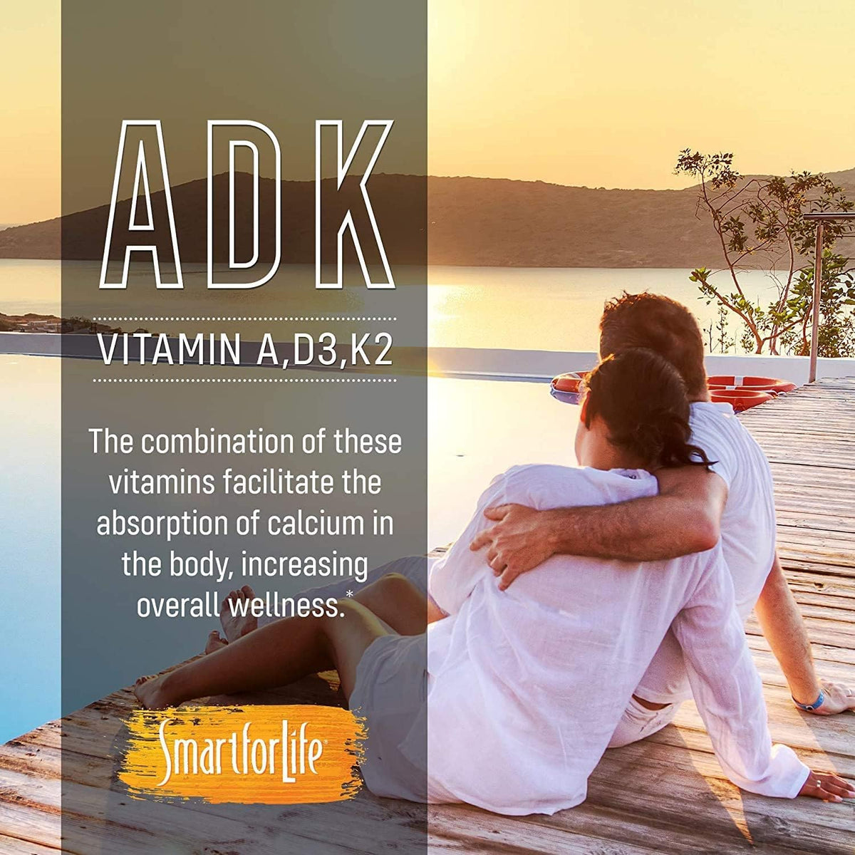 Smart for Life ADK Vitamins Supplement - High Potency Vitamin A, D3 & K2 - Supports Bone and Heart Health - 90 Capsules - görsel 4