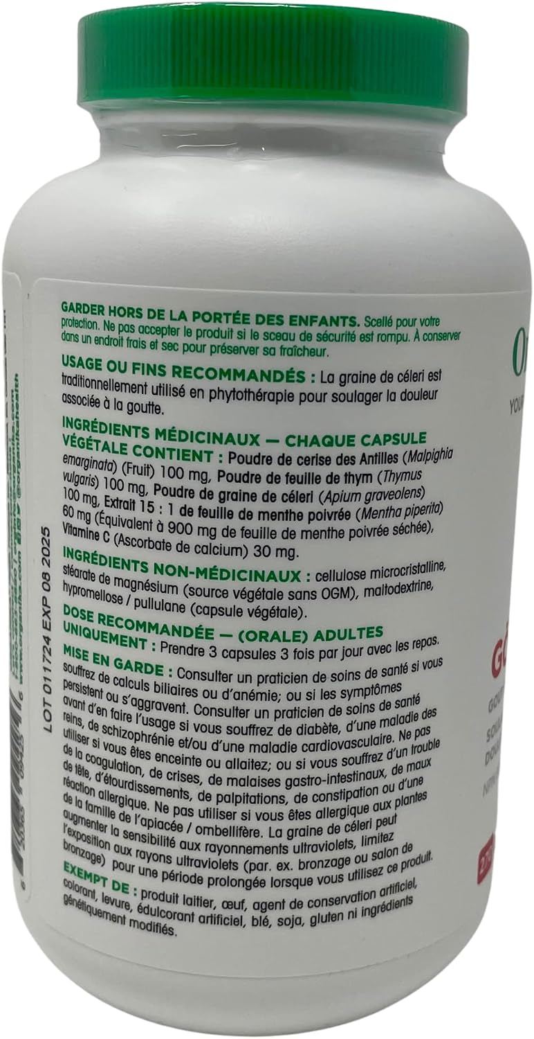 Organika Goutrin 270 Vegetarian Capsules - görsel 3