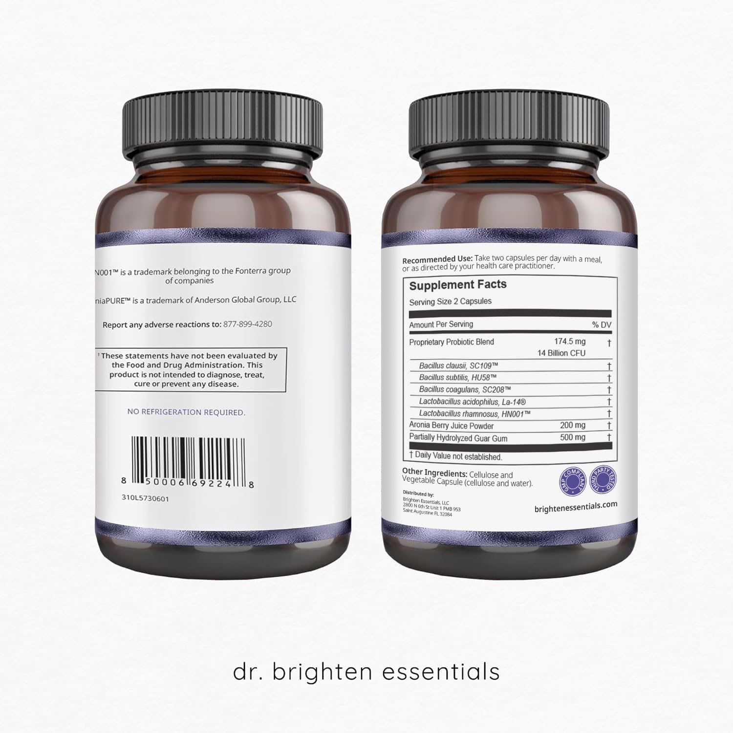 Dr. Brighten Women's Probiotic - Probiotics & Prebiotics with Antioxidants for Balanced Hormones and Female Microbiome, 60 Capsules - görsel 2