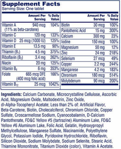 One-A-Day Women's 50+ Multivitamin, 300 Tablets