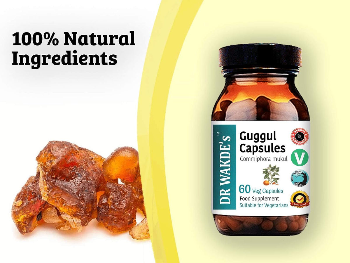 DR WAKDE'S Guggul Capsules (Mukul Myrrh) - 60 Vegan Capsules - görsel 4