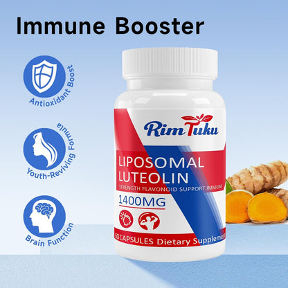 RimTuku Liposomal Luteolin Supplement 1400mg – 60 Capsules