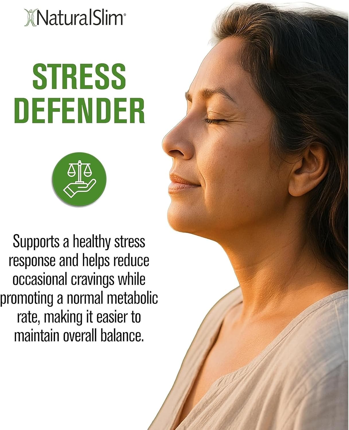 NaturalSlim Stress Defender Food Supplement – Cortisol Balance & Stress Support with Vitamin B5 & L-Tyrosine, 180 Capsules (3 Pack) - görsel 6