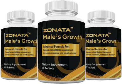 Zonata Male's Growth Food Supplements (3 Pack) - 180 Tablets