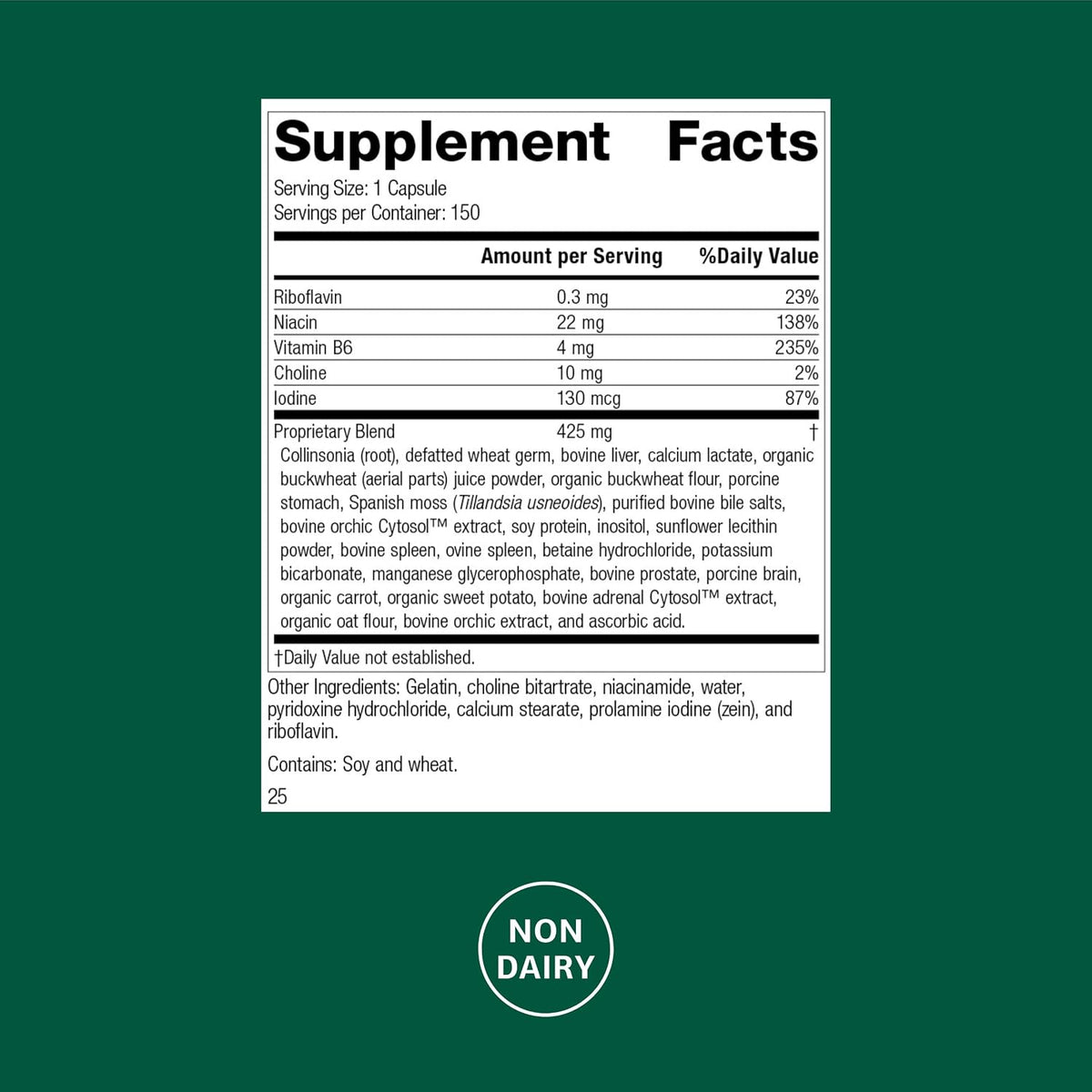 Standard Process Cholaplex - 150 Capsules - görsel 2