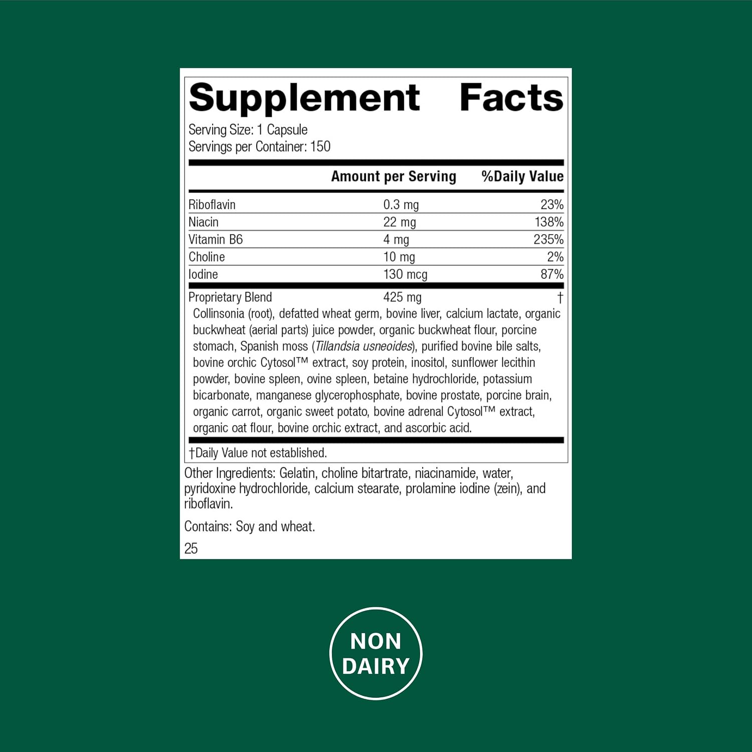Standard Process Cholaplex - 150 Capsules - görsel 2