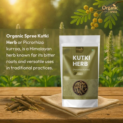 Organic Spree Kutki Herb (Picrorhiza Kurroa) - 100g (Pack of 2)