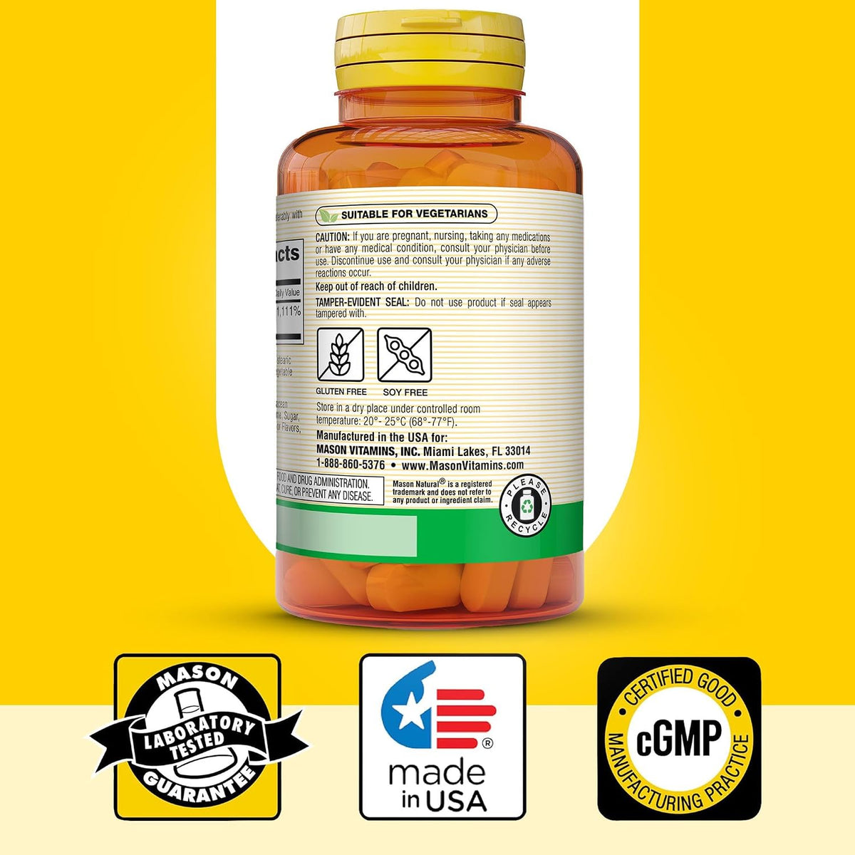 MASON NATURAL Vitamin C 1000 mg Tablets, 100 Tablets - görsel 6