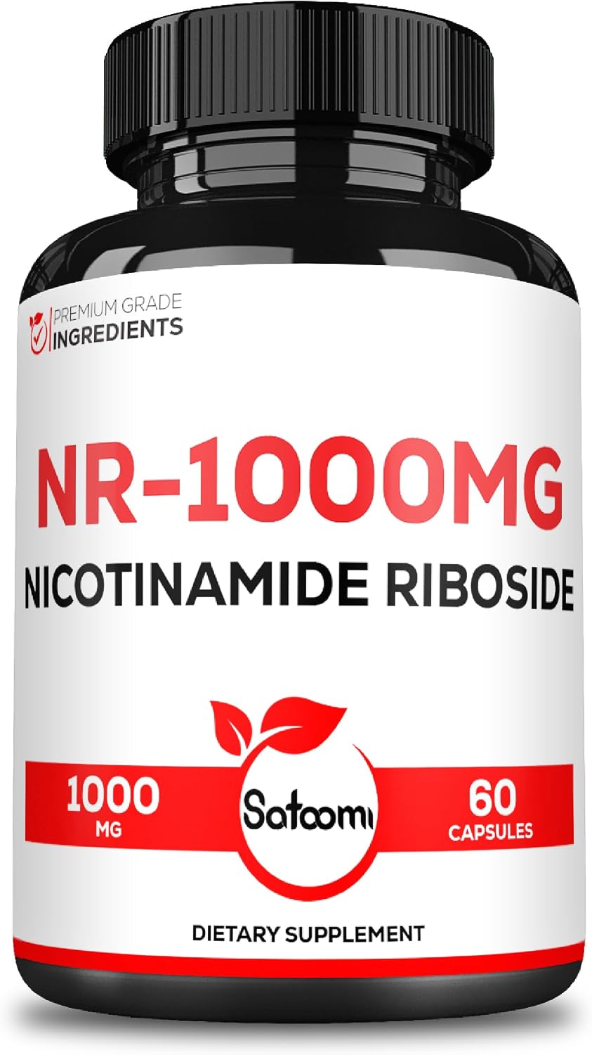 Satoomi NAD Nicotinamide Riboside - NR 1000mg Food Supplement - 60 Capsules for 30 Days - görsel 1