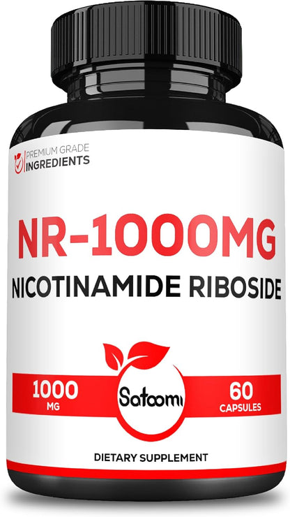 Satoomi NAD Nicotinamide Riboside - NR 1000mg Food Supplement - 60 Capsules for 30 Days
