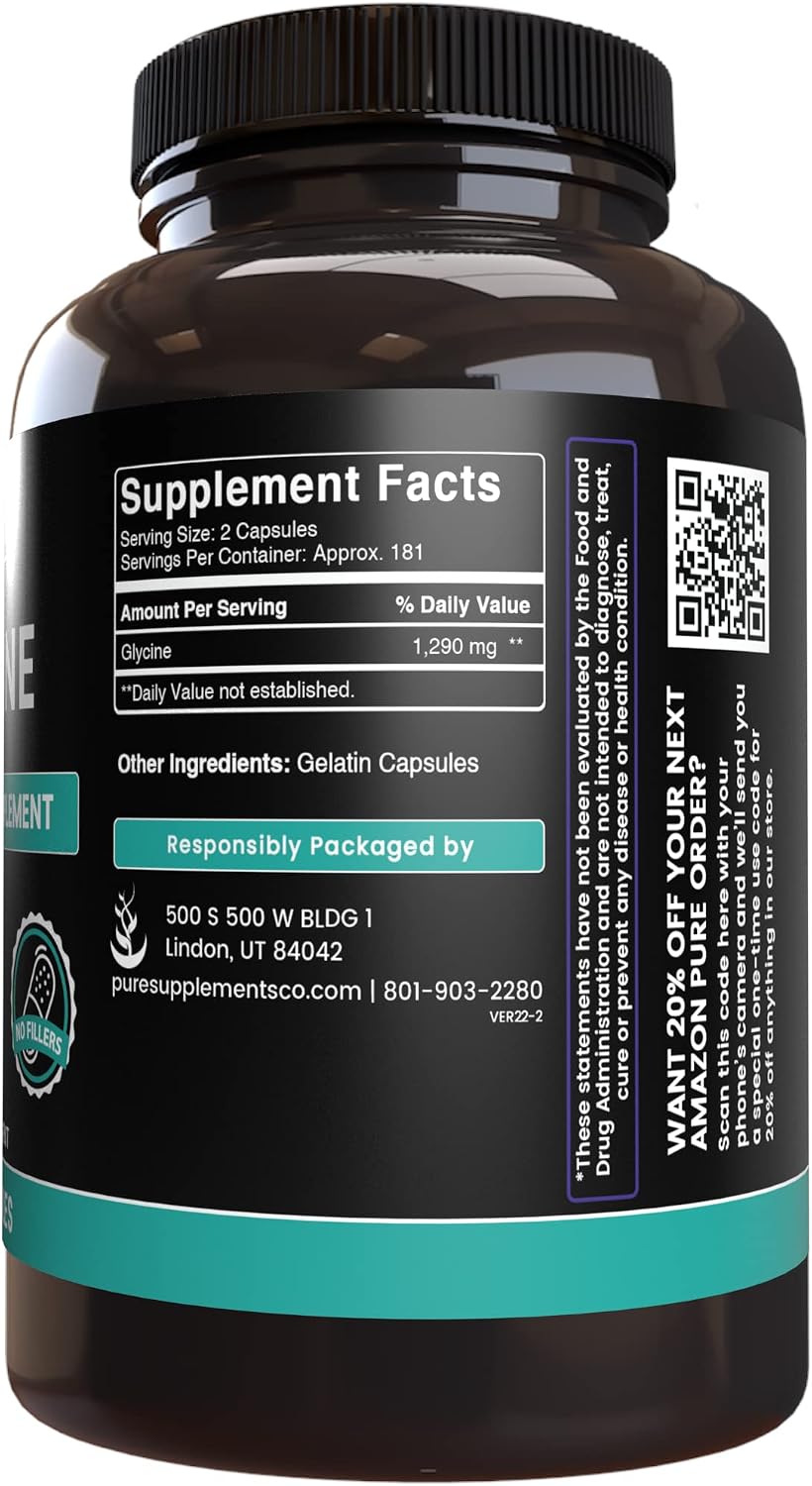 Pure Original Ingredients Glycine (365 – Detoxification: The body uses glycine to help process toxins and support – Image 4