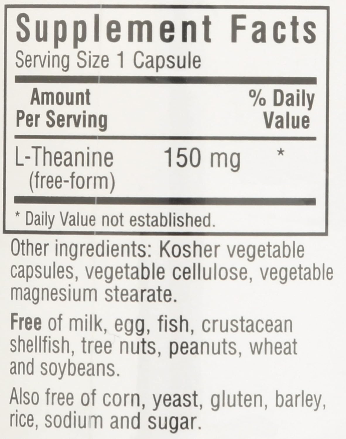 Bluebonnet Nutrition L-Theanine 200 mg, 30 CT - görsel 4