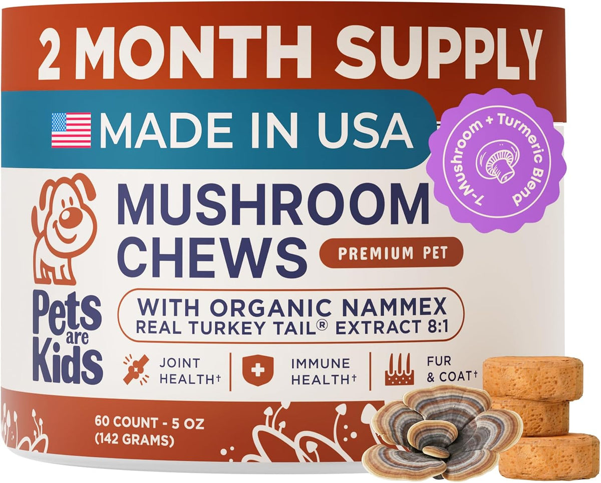 Turkey Tail Mushroom Chews for Dogs with Organic Real Turkey Tail™ – 8:1 Extract Blend (120 Chews) - görsel 10