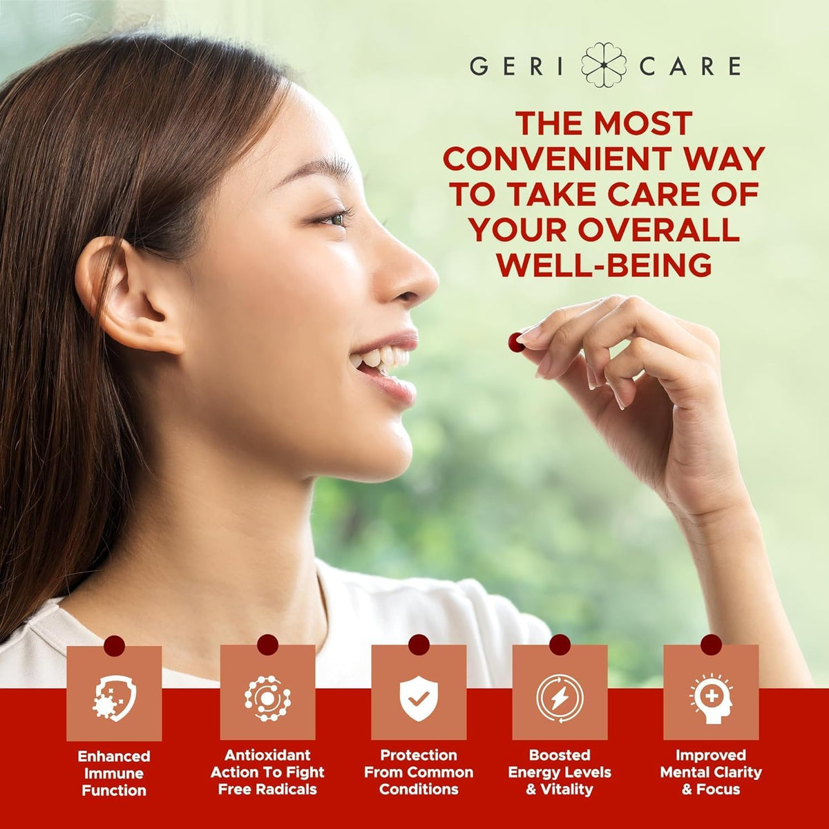 GeriCare One-Daily Multivitamin Tablets, 100 Tablets (Pack of 2) - görsel 3