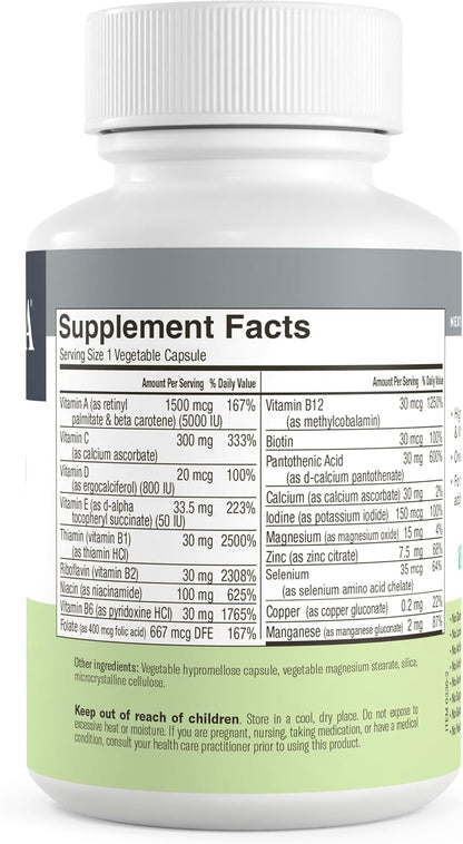 FREEDA One Daily Multivitamin Without Iron – Quintabs-M Iron-Free – Complete Daily Vitamins (250 Capsules)