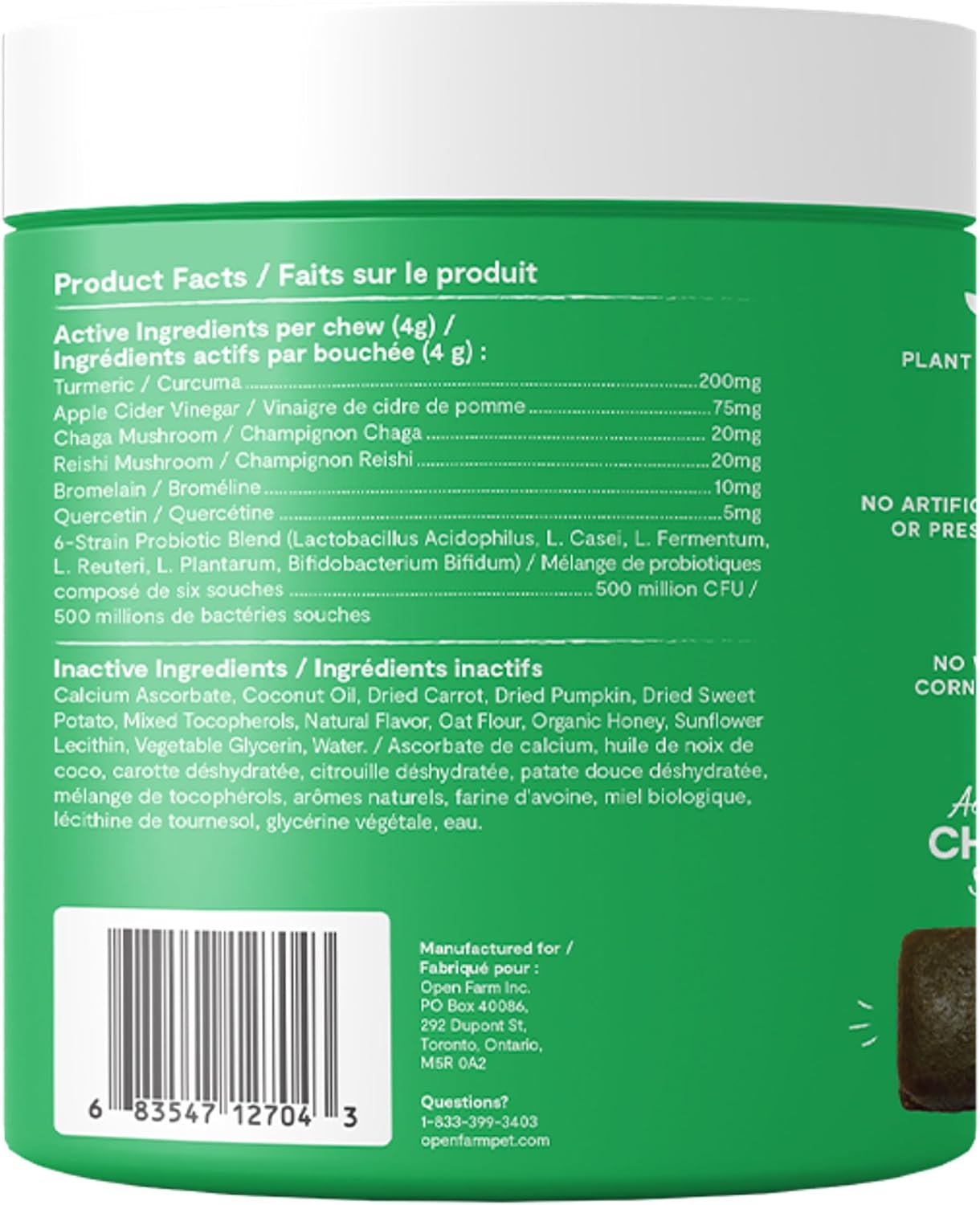 Open Farm Immune Chews for Dogs, 90 Chews - görsel 5