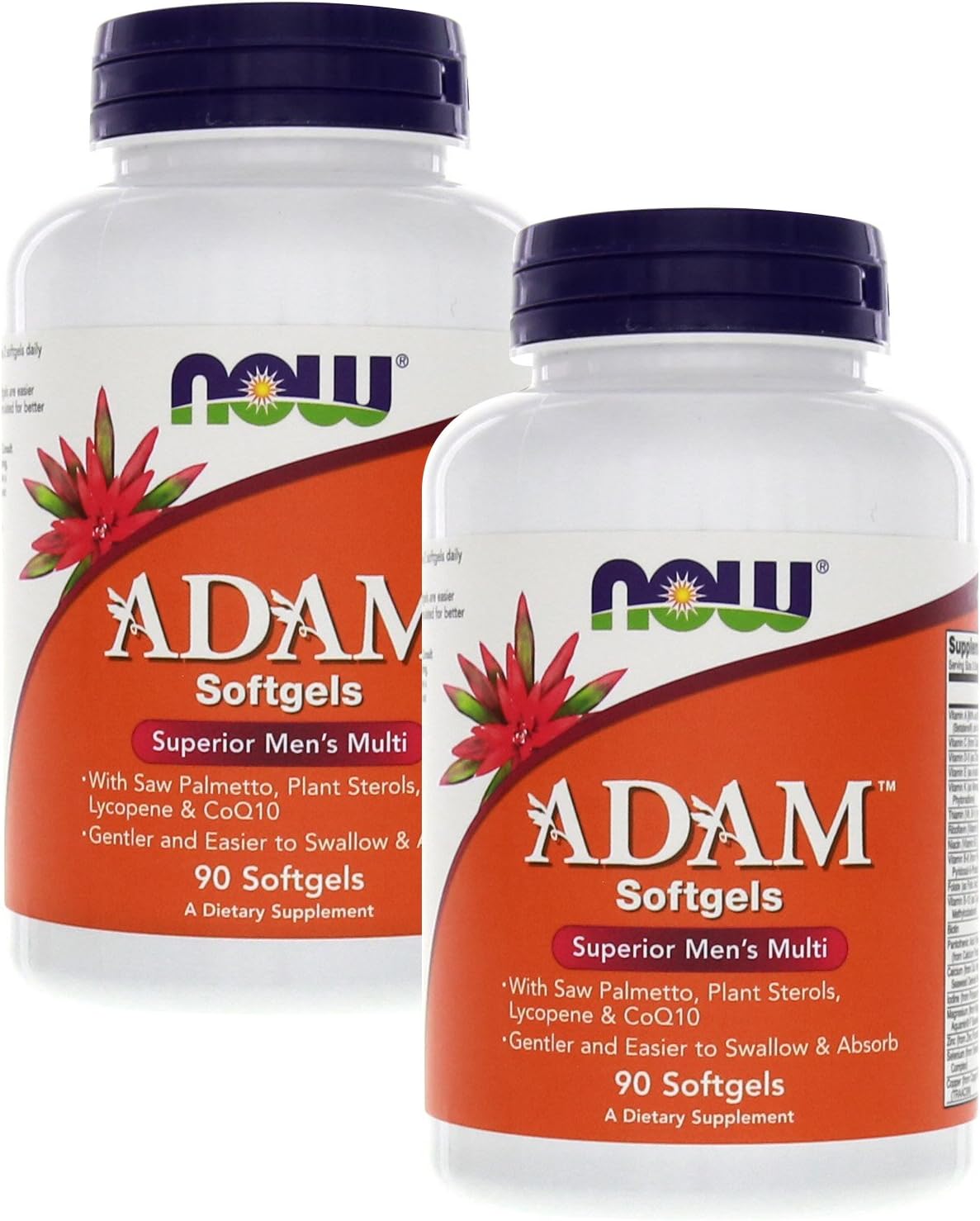 NOW Foods Adam Men's Multivitamin 90 Softgels (Pack of 2) - görsel 1