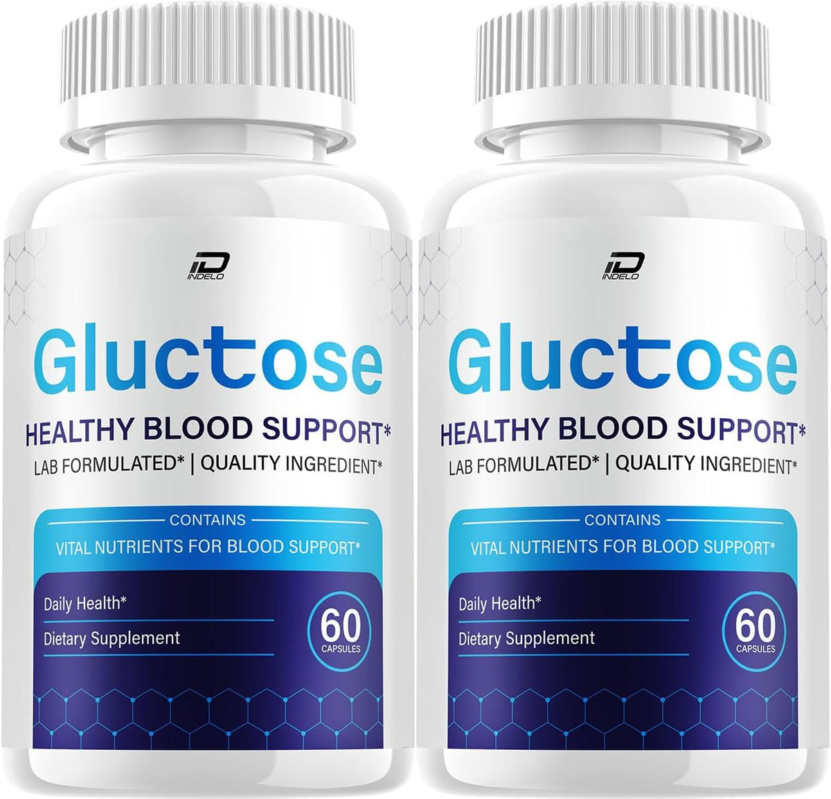 Gluctose Capsules – Advanced Supplement, All-Natural Formula (2 Pack, 120 Capsules) - görsel 1