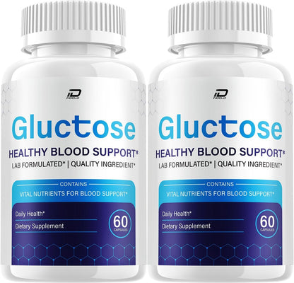 Gluctose Capsules – Advanced Supplement, All-Natural Formula (2 Pack, 120 Capsules)