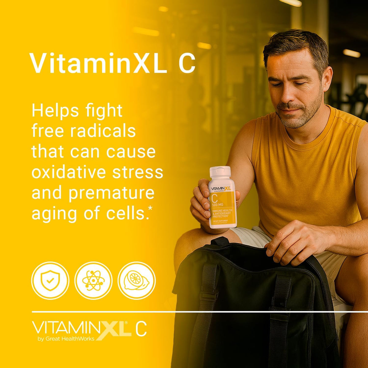 OmegaXL VitaminXL Vitamin C Supplement, 500 mg - 30 Vegan Capsules - görsel 4
