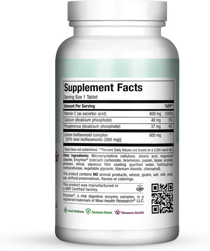 Pure-C Bio 600 Vitamin C Complex 600 mg - 180 Tablets
