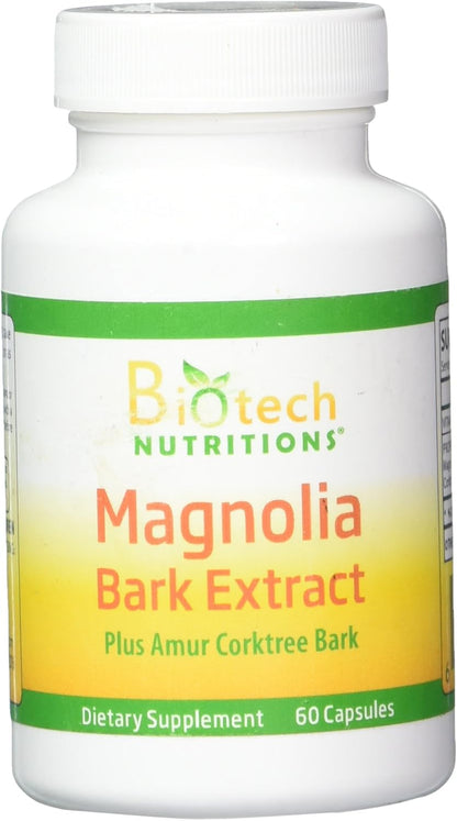 Biotech Nutritions Magnolia Bark Extract Plus Amur Corktree Capsules, 60 Capsules