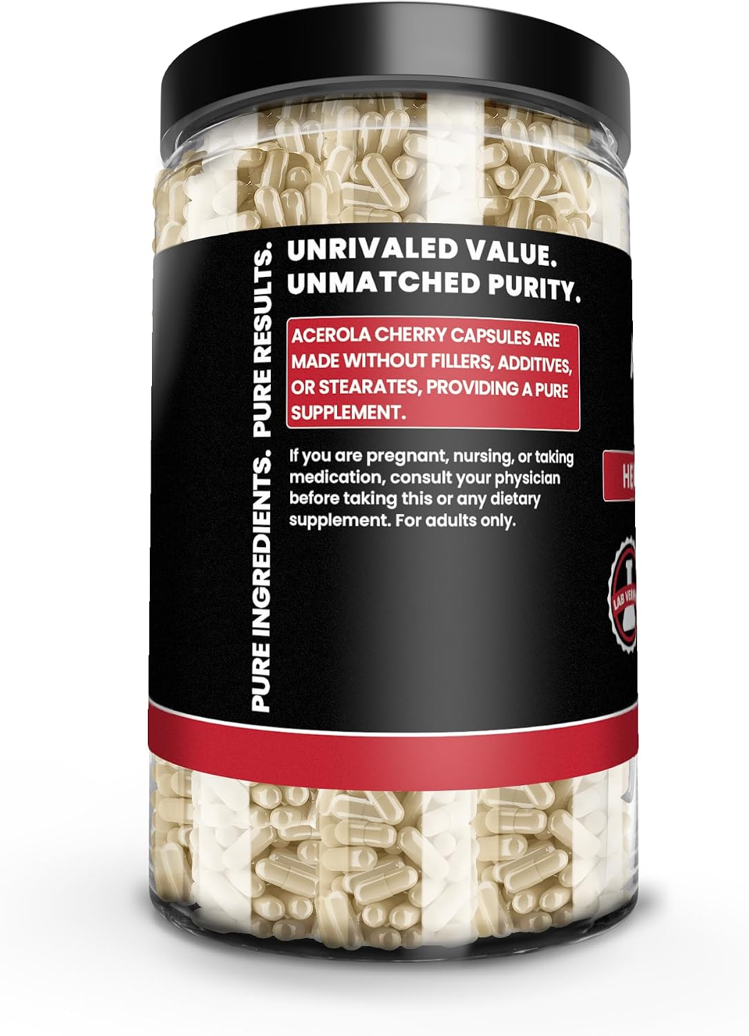 Pure Original Ingredients Acerola Cherry Vitamin C – 730 Capsules, No Fillers - görsel 3