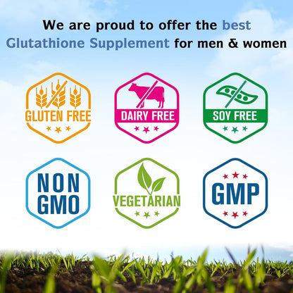 Innate Vitality Glutathione Supplement 500mg – Bioavailable Reduced Glutathione with Milk Thistle, Vitamin C, and B Complex