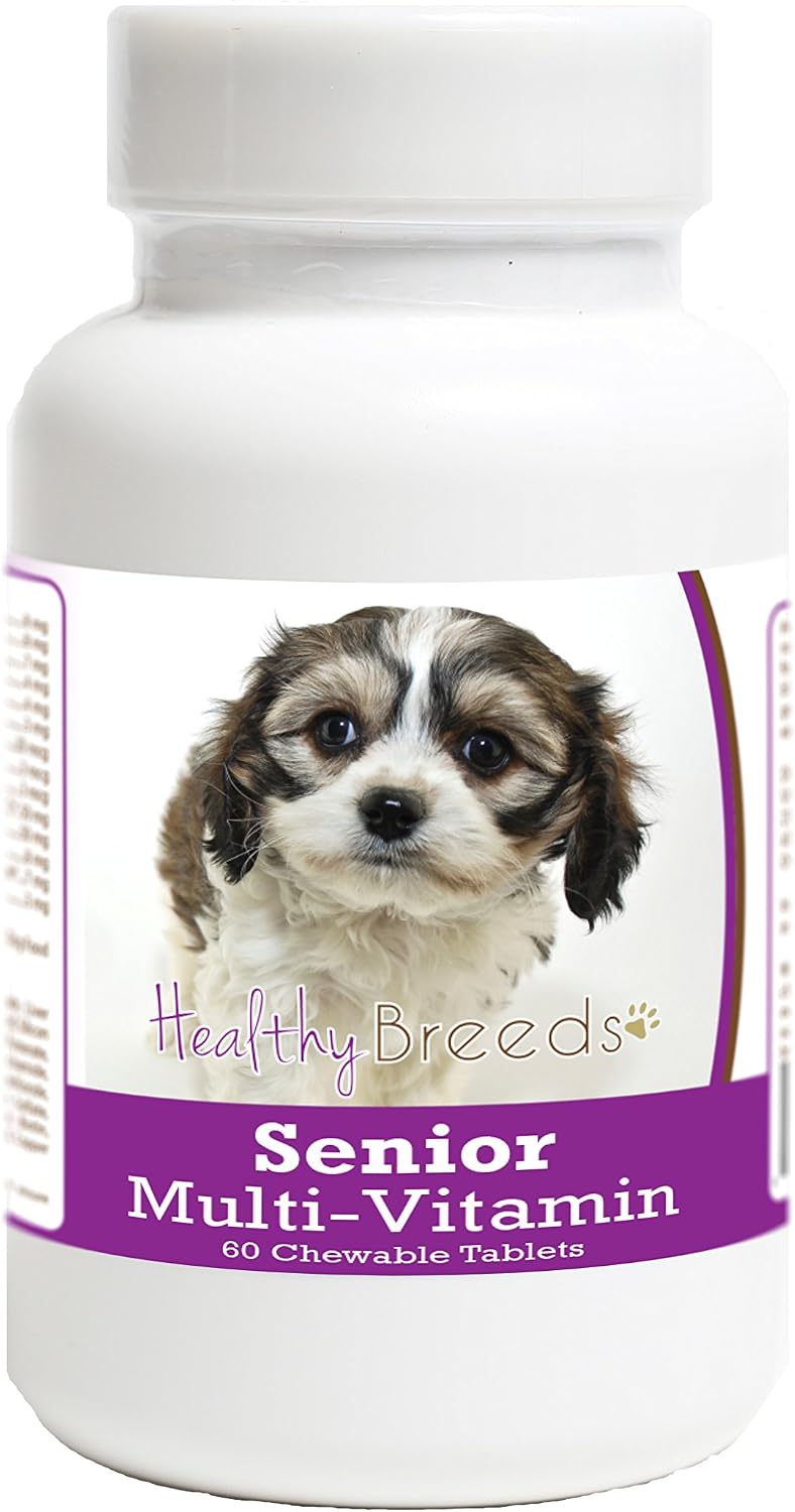 Healthy Breeds Cavachon Senior Dog Multivitamin Tablets, 60 Count - görsel 1
