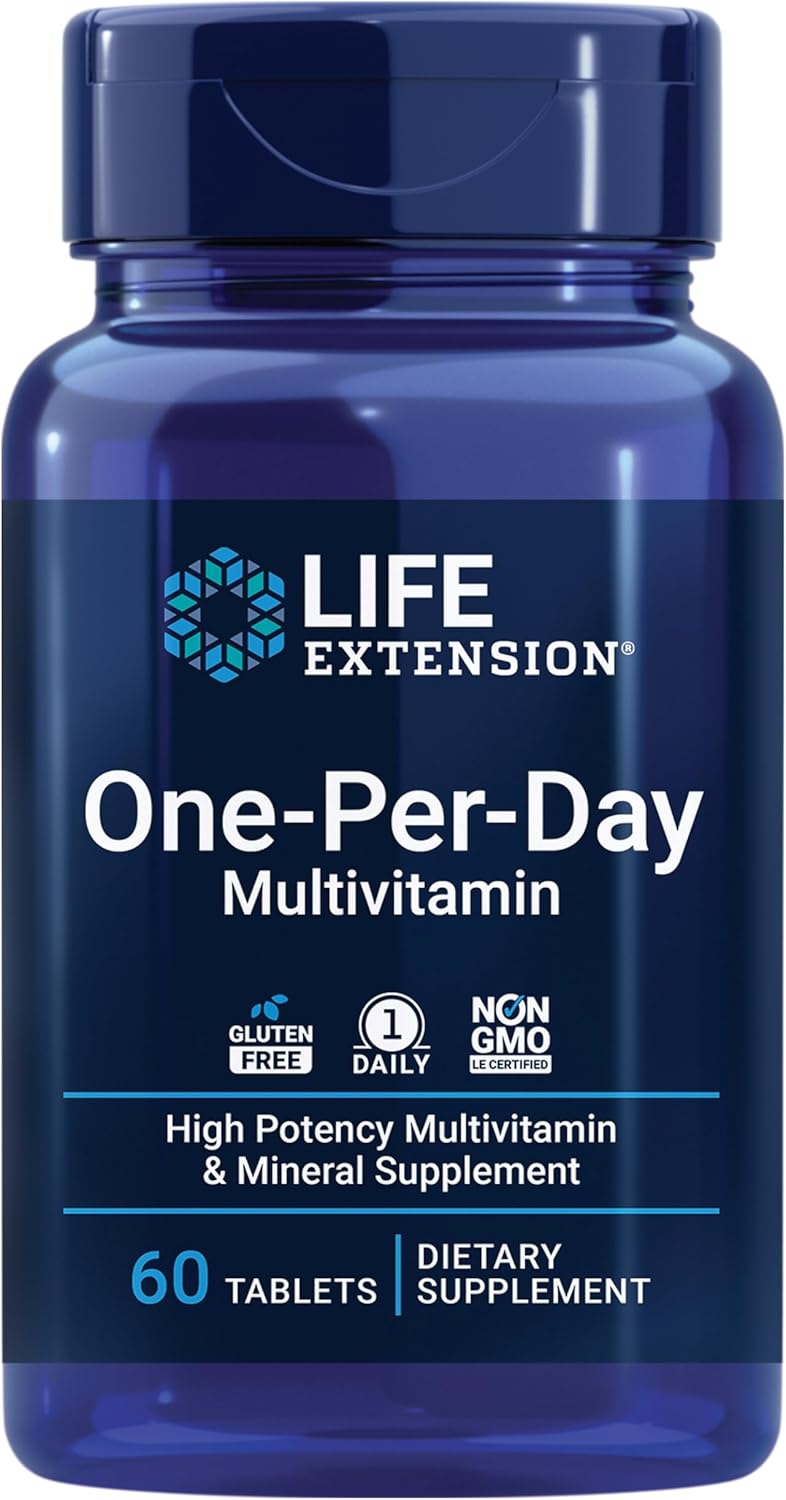 Life Extension One-Per-Day Multivitamin - Over 25 Vitamins, Minerals & Plant Extracts - 60 Tablets - görsel 1