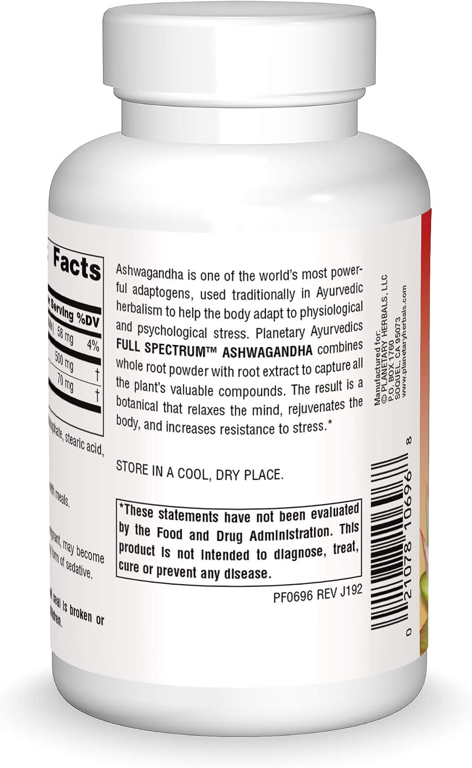 Planetary Herbals Ashwagandha Full Spectrum, 570mg, 120 Tablets - görsel 2