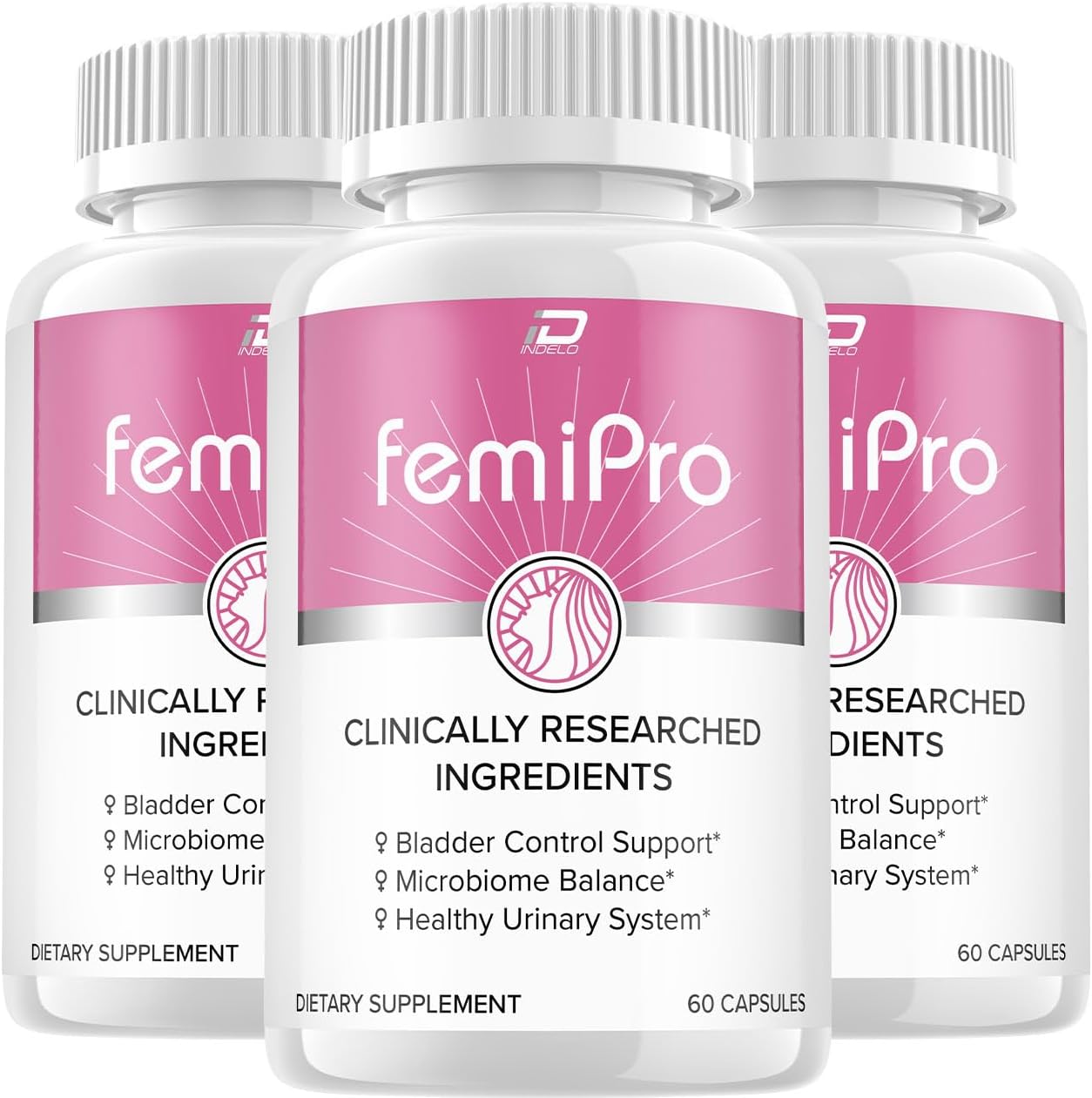 FemiPro Food Supplement - Probiotic for Urinary Health & Microbiome Balance (3-Pack, 180 Capsules) - görsel 1