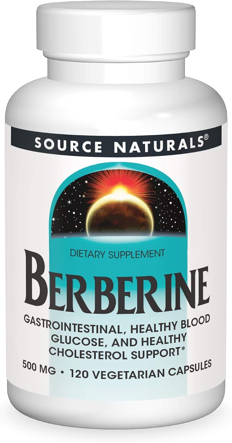 Source Naturals Berberine Vegetable Capsule, for Gastrointestinal Support* - 30 Vegetarian Capsules - görsel 6
