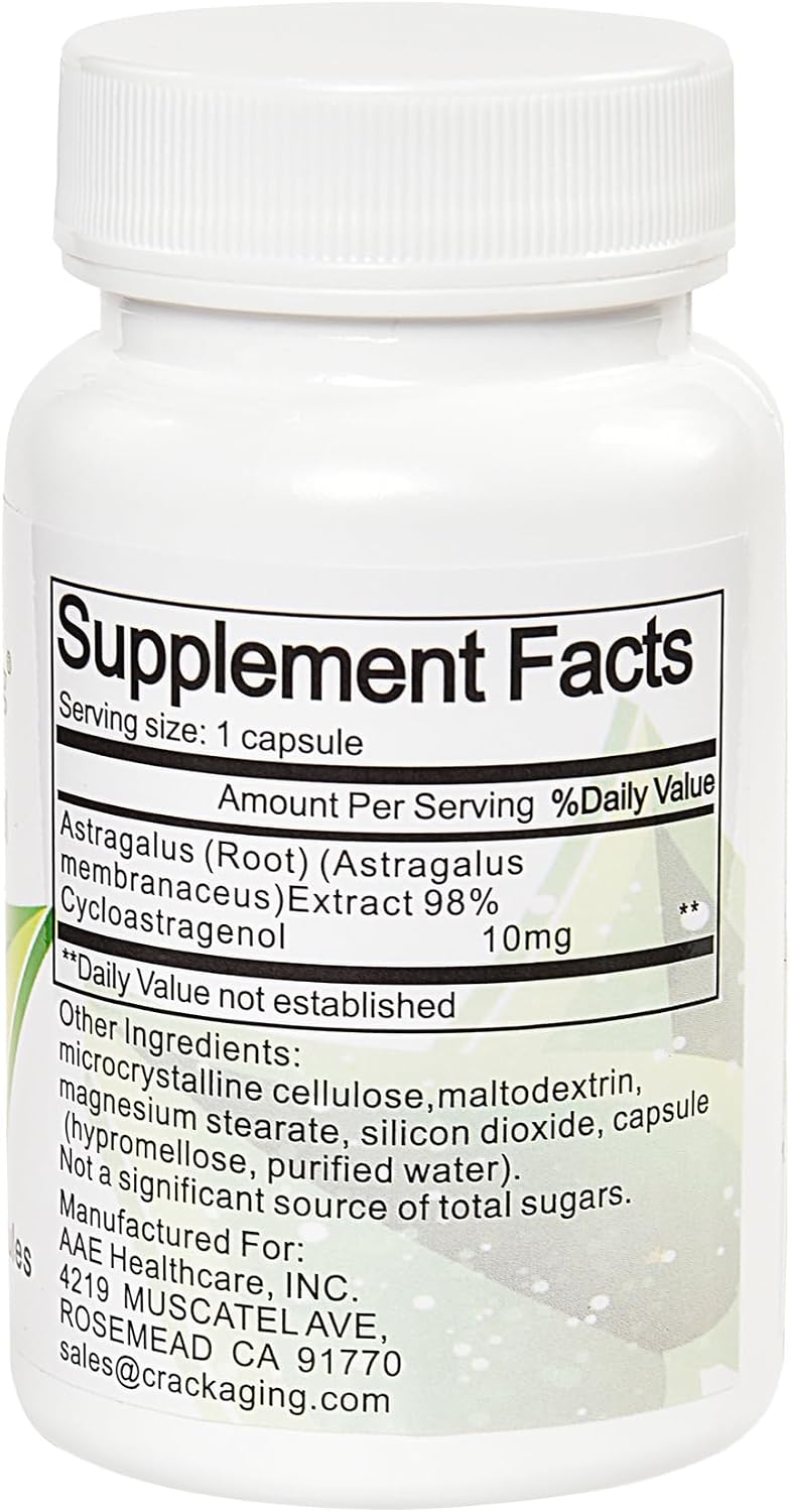 Crackaging Super-Absorption Cycloastragenol 98% 10mg, 30 Capsules - görsel 2