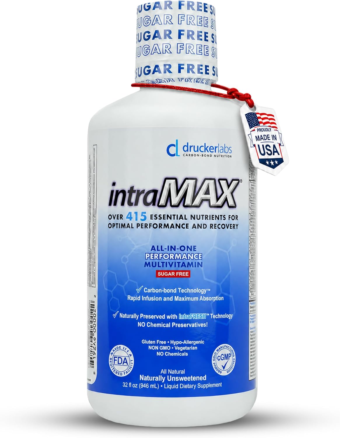 intraMAX Organic Sugar-Free All-in-One Performance Liquid Multivitamin - görsel 1
