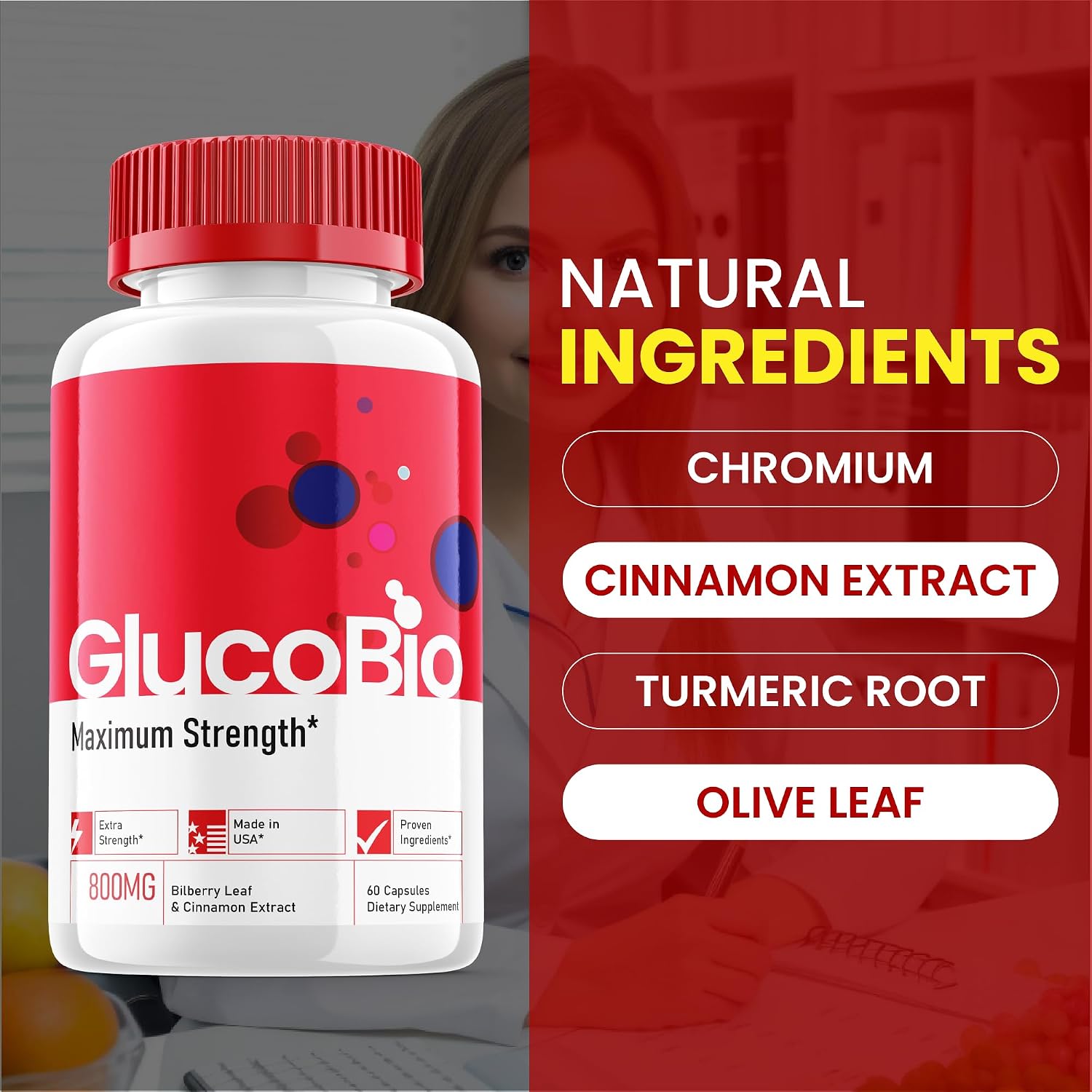 Glucobio Capsules - Official Formula (5 Pack, 300 Capsules) - görsel 4