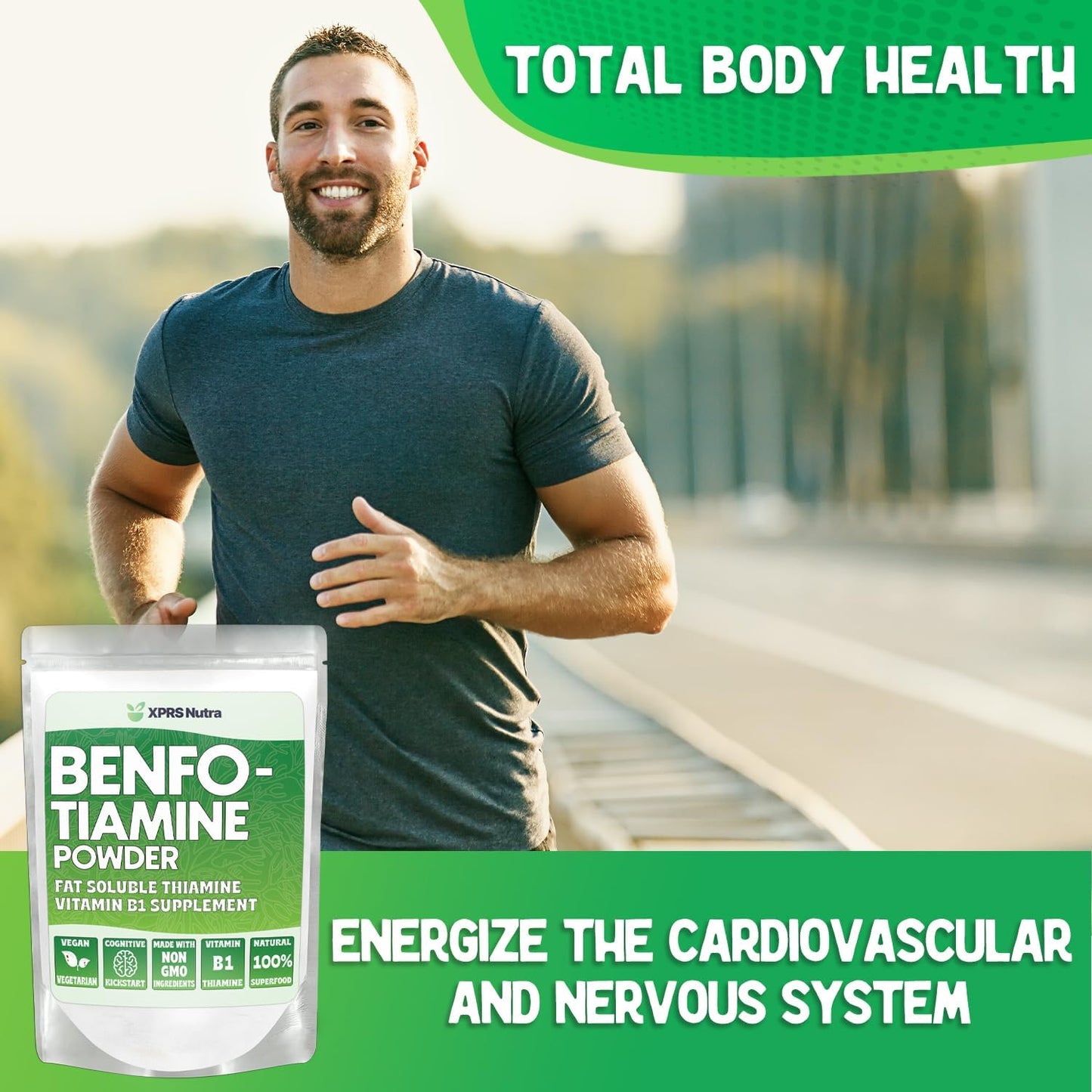 XPRS Nutra Benfotiamine Powder (Thiamine) - Fat-Soluble Vitamin B1 Supplement, 7 g - görsel 4
