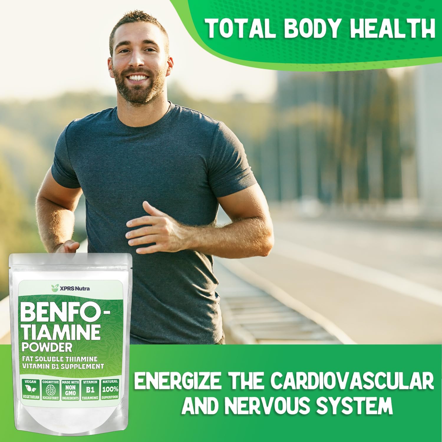 XPRS Nutra Benfotiamine Powder (Thiamine) - Fat-Soluble Vitamin B1 Supplement, 7 g - görsel 4
