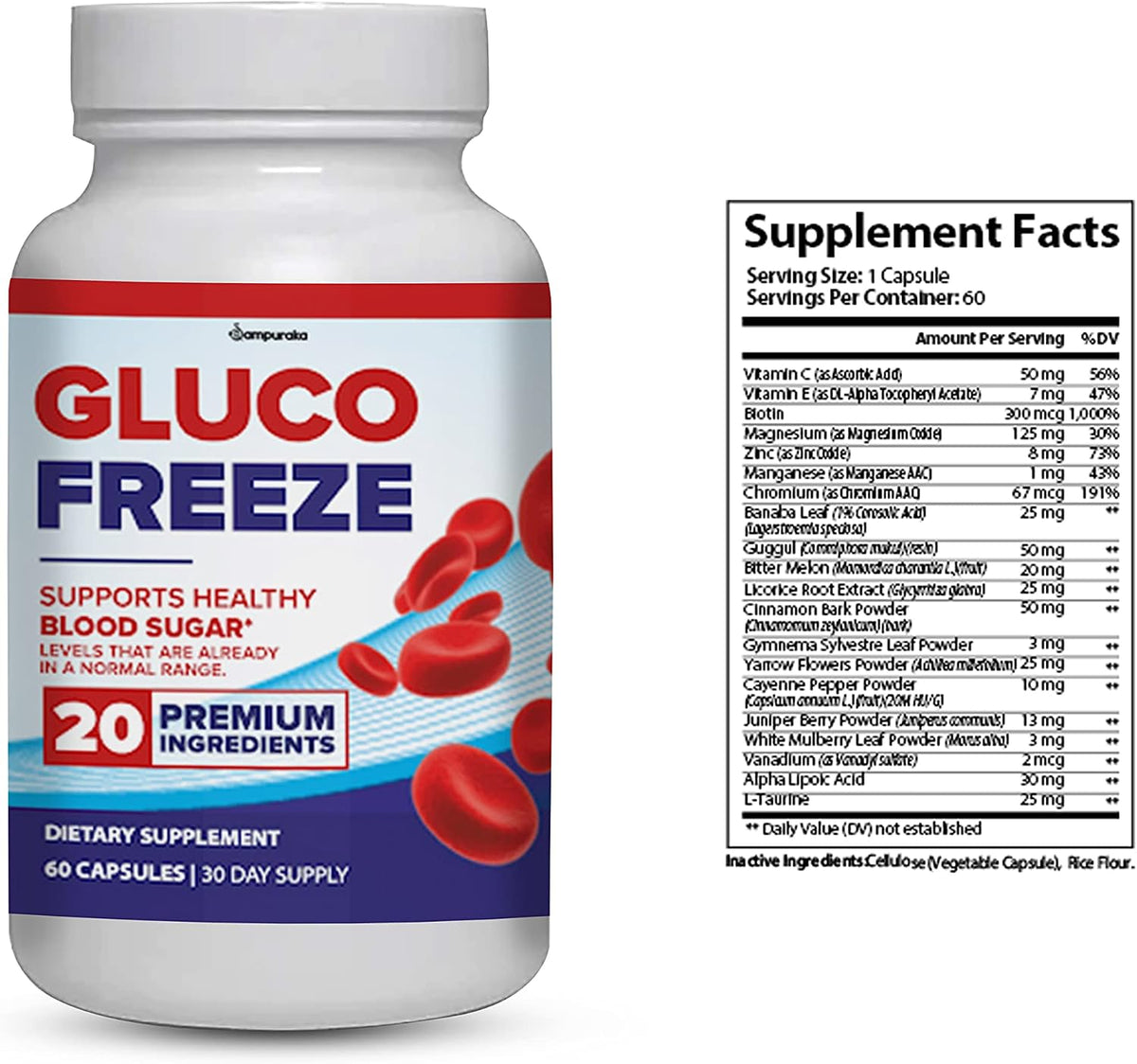 GlucoFreeze Advanced Formula Supplement – 2 Pack - görsel 2