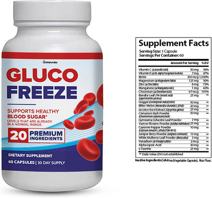 GlucoFreeze Advanced Formula Supplement – 2 Pack