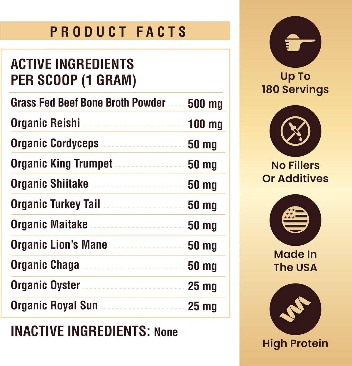 Beef Bone Broth for Dogs – High Protein Powder with Ten Organic Mushrooms and Collagen - görsel 7
