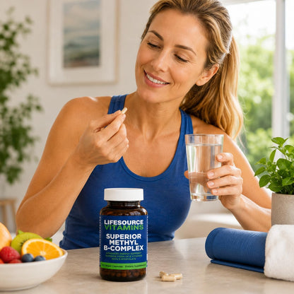 LifeSource Vitamins Superior Methyl-B Complex, 120 Capsules