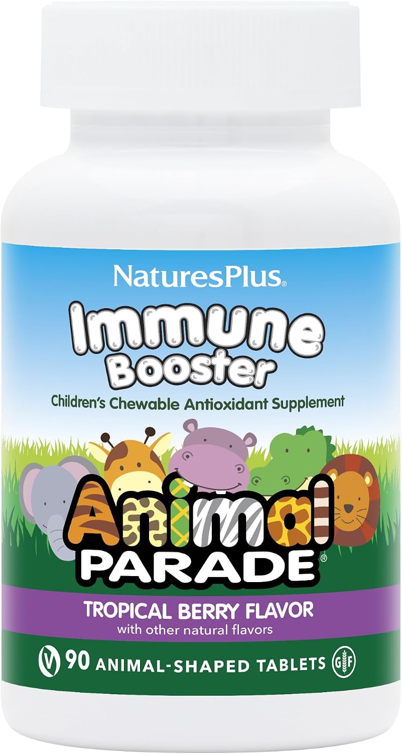 NaturesPlus Animal Parade Immune Booster - Tropical Berry - 90 Chewable Tablets - görsel 1