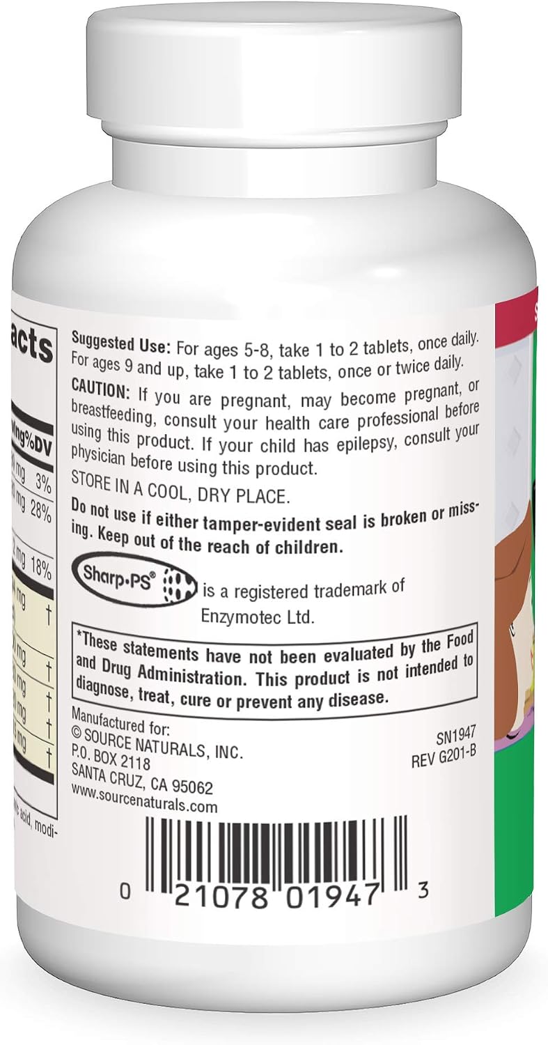 Source Naturals Attentive Child - Cognitive Nutrients for Healthy Children - görsel 2