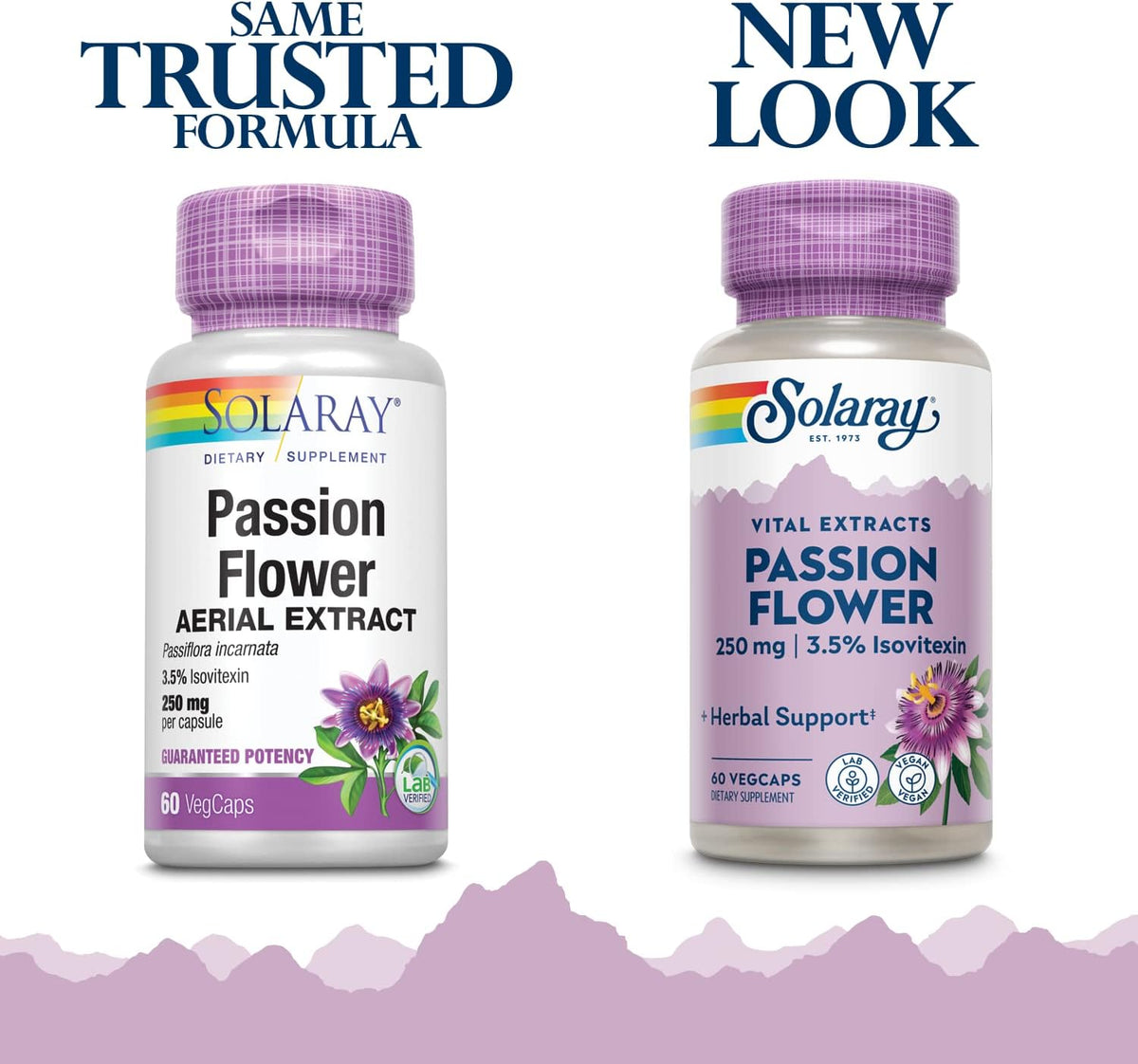 SOLARAY Passion Flower Extract, 250 mg, 60 Capsules - görsel 2