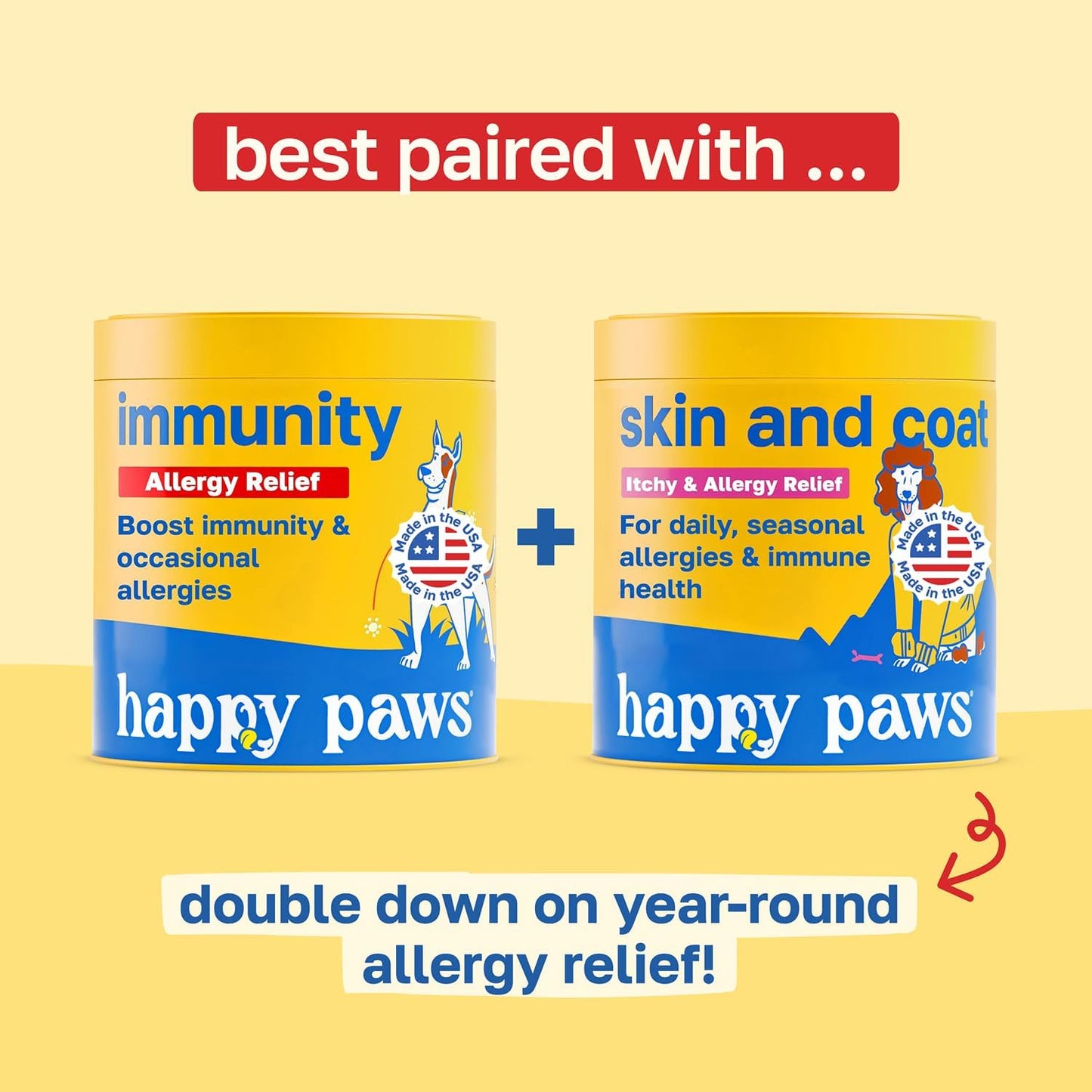 Happy Paws Turmeric Supplement for Dogs, Daily Wellness and Immunity Support for All Breeds and Ages, Made with Turmeric, Colostrum & Turkey Tail Mushrooms, Pumpkin Flavour, Non GMO, 200 Soft Chews - görsel 8